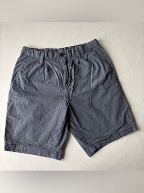 next Men's Slate Blue Flat Front Shorts - Size 30 waist